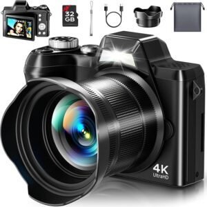 4K Digital Camera for Photography,